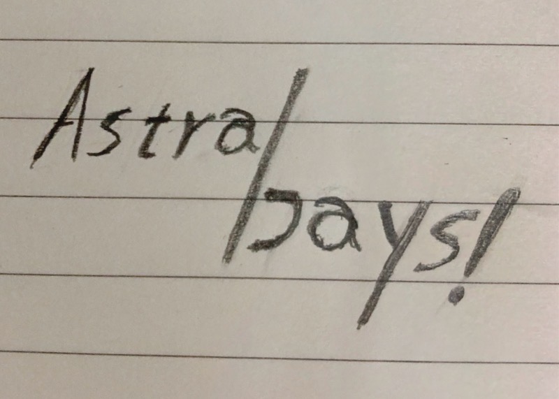 Astral Days! 初期ロゴ画像