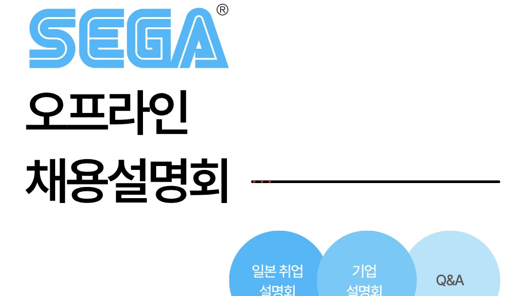 SEGA社の就活説明会のポスター
